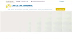 Desktop Screenshot of americandebtresources.com